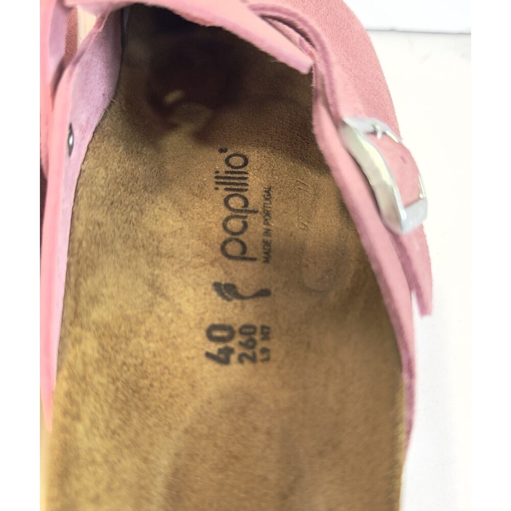 Papillio Birkenstock Boston Clogs Pink Suede Flex Platform EU 40 US 9 W Women - Picture 7 of 9